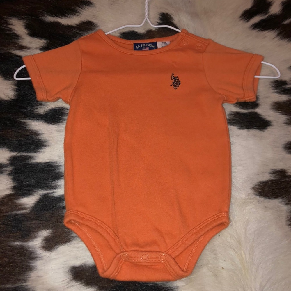 Orange Polo Onesie